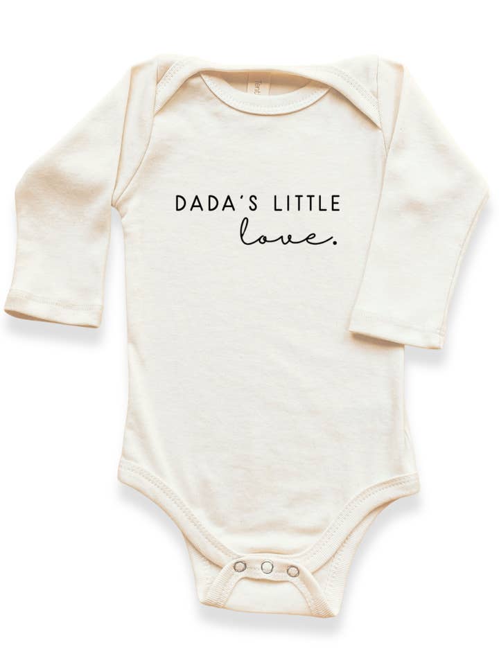 Dada's Little Love Organic Bodysuit Long Sleeve for wholesale by Tenth & Pine