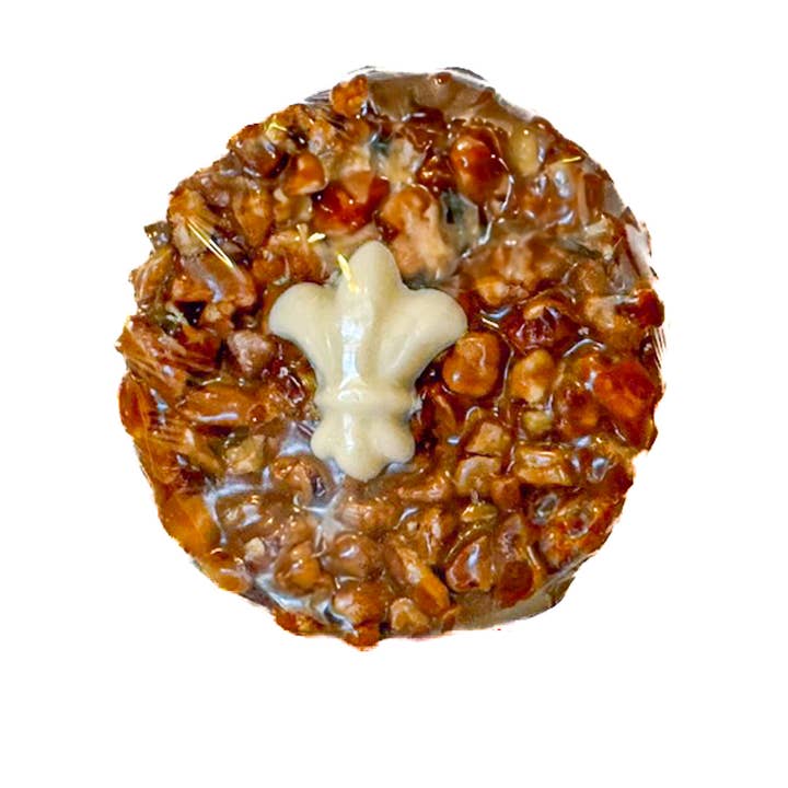 Fleur de Lis Pecan Turtle Candy 2oz (24pk) for wholesale by Flathau's Fine Foods