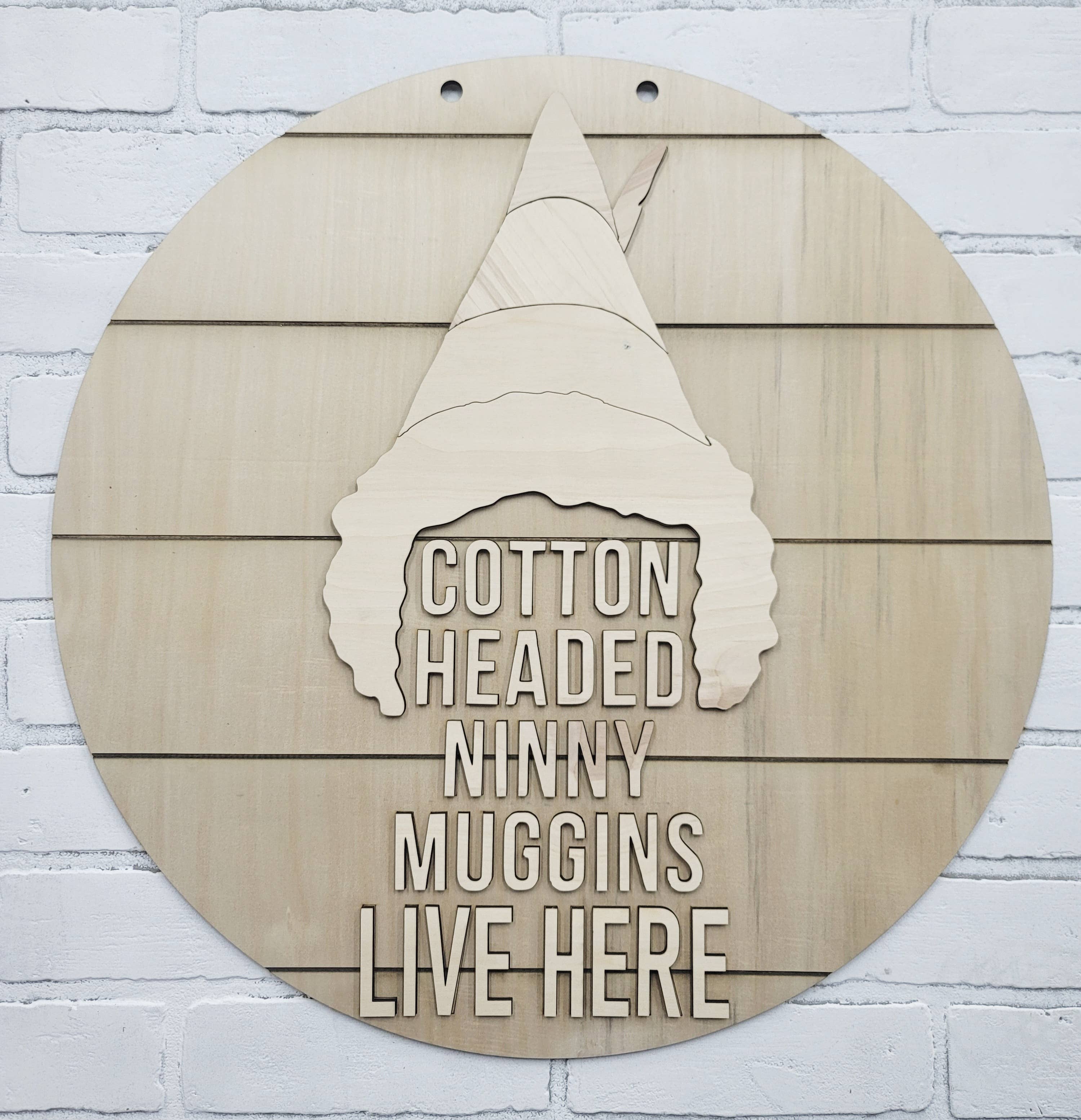 Teal Moon Creations - Wholesale DIY Craft Kit - DIY Cotton Headed Ninny Muggins Door Hanger5