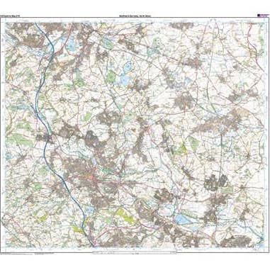 Mapa del explorador de Sheffield Barnsley - Encuesta de artillería para venta al por mayor de Map Marketing Limited