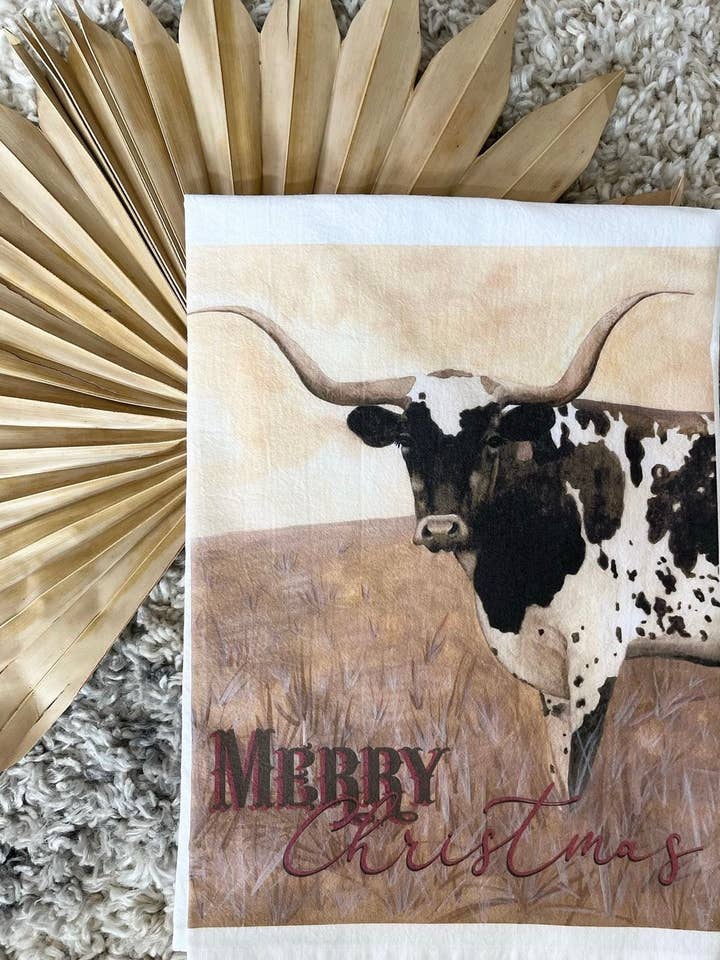 Tea Towel - Old Timer (Merry Christmas) for wholesale by DOLLY ESTELLE