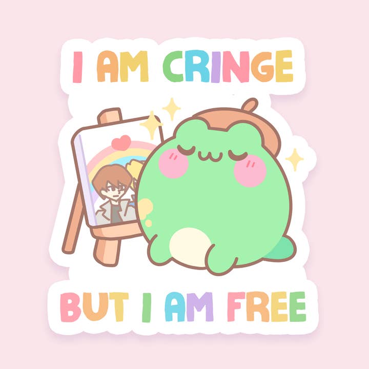 I Am Cringe But I Am Free Sticker for wholesale by tokyo shojo