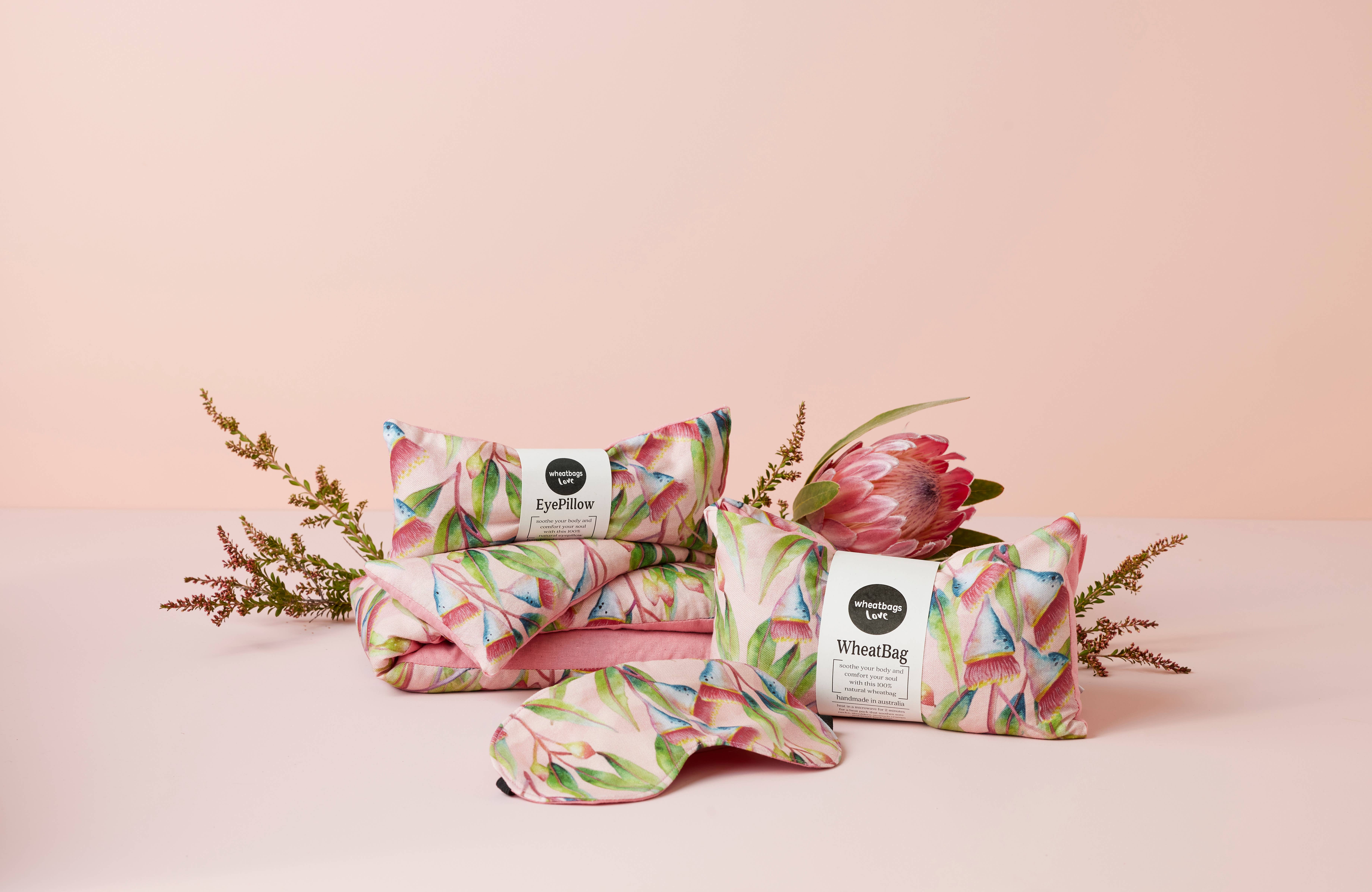 Wheatbags Love - Wholesale Hot/Cold Compress - Wheatbag - Gum Blossom (lavender scented)1