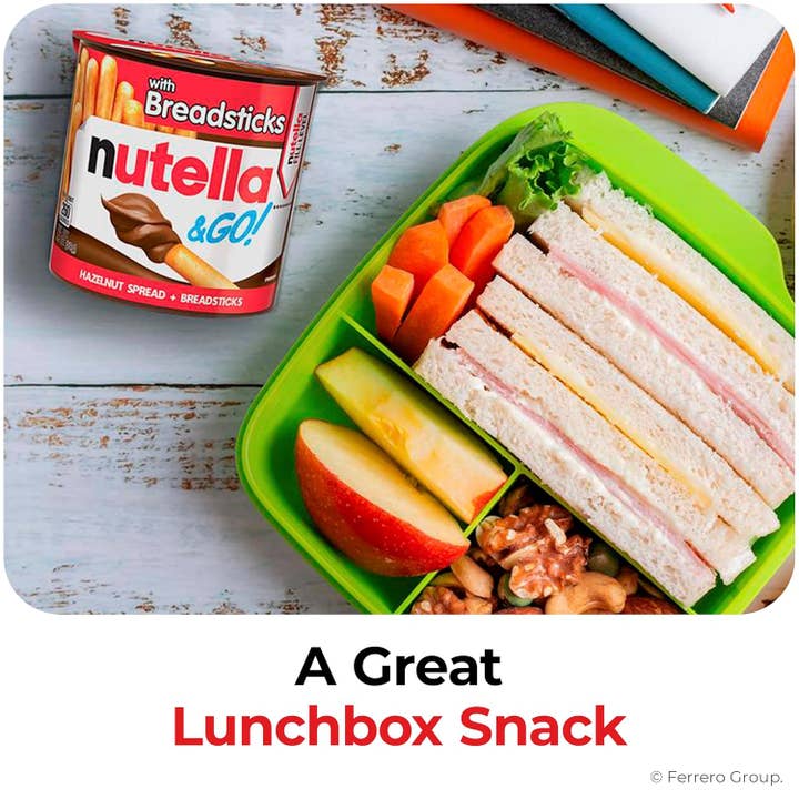 Snacky Candy - Wholesale Chocolate-covered sweets - Nutella & Go With Breadsticks Ferrero 16 pc 1.8 oz3