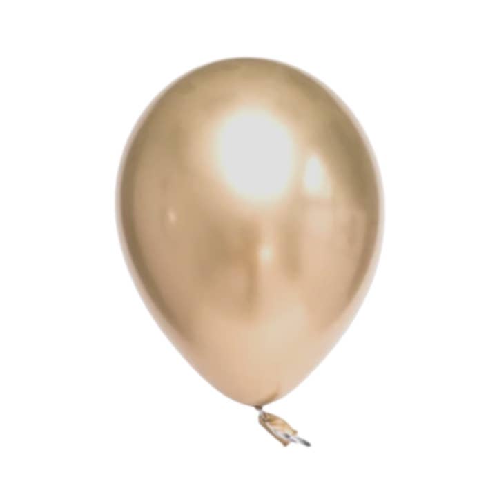 Metalliska ballonger (10-pack) - Champagne för wholesale av Peacock Supplies