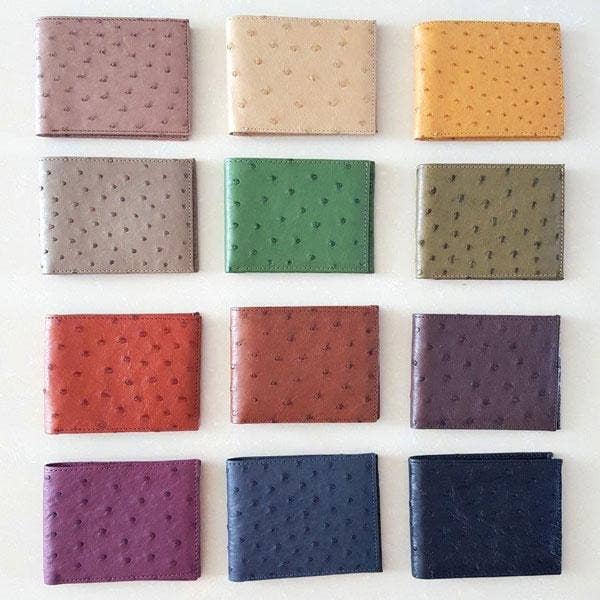 KOLUNTU – wholesale Wallet – Women's – Ostrich Leather Slim Wallet