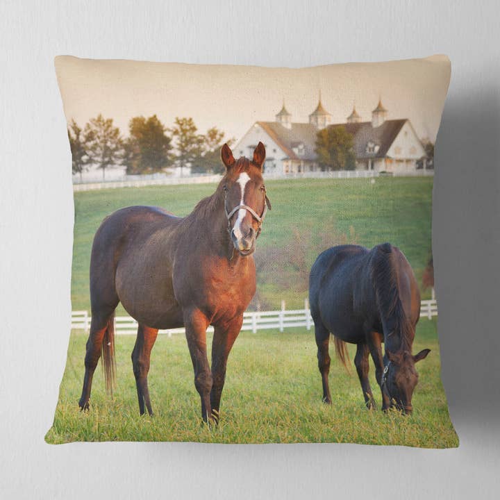 Horse Farm Kissen - Pferderennen für den Großhandel von Barrel Down South