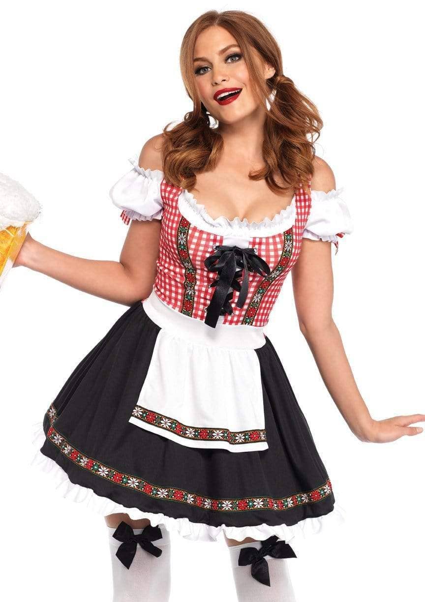 Multicolor Beer Garden Babe Dirndl Costume for wholesale on Faire0