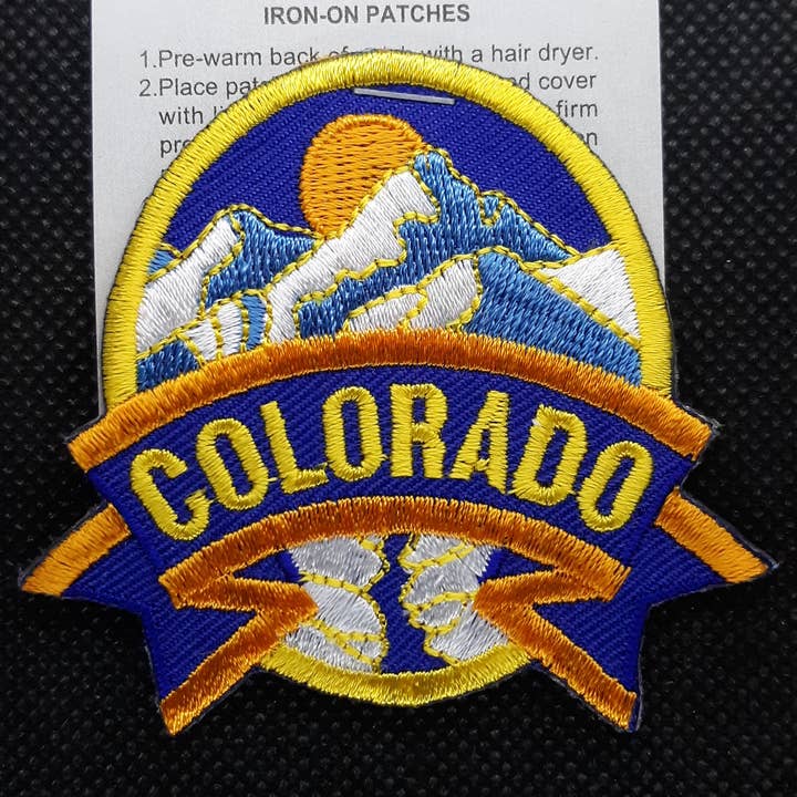 Patch - CO Banner for Colorado for wholesale by Fantastic Souvenirs, Gifts & Collectibles