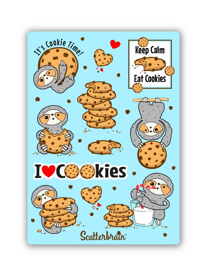 Hoja de pegatinas Cookie Time para venta al por mayor de Scatterbrain