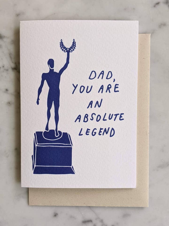 Carte « Papa, tu es une légende absolue » pour la vente par Madeleine Sywulak US