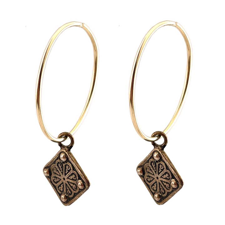 GRAVITY Midi Endless Hoops for wholesale by Compass Rose Design