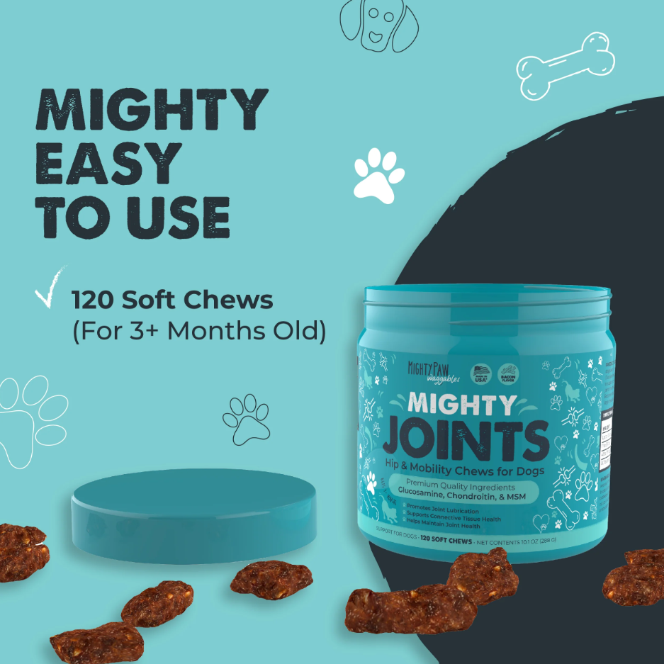 Mighty Paw - Wholesale Pet Supplement - Dog - Mighty Joints: Hip & Mobility Supplement3