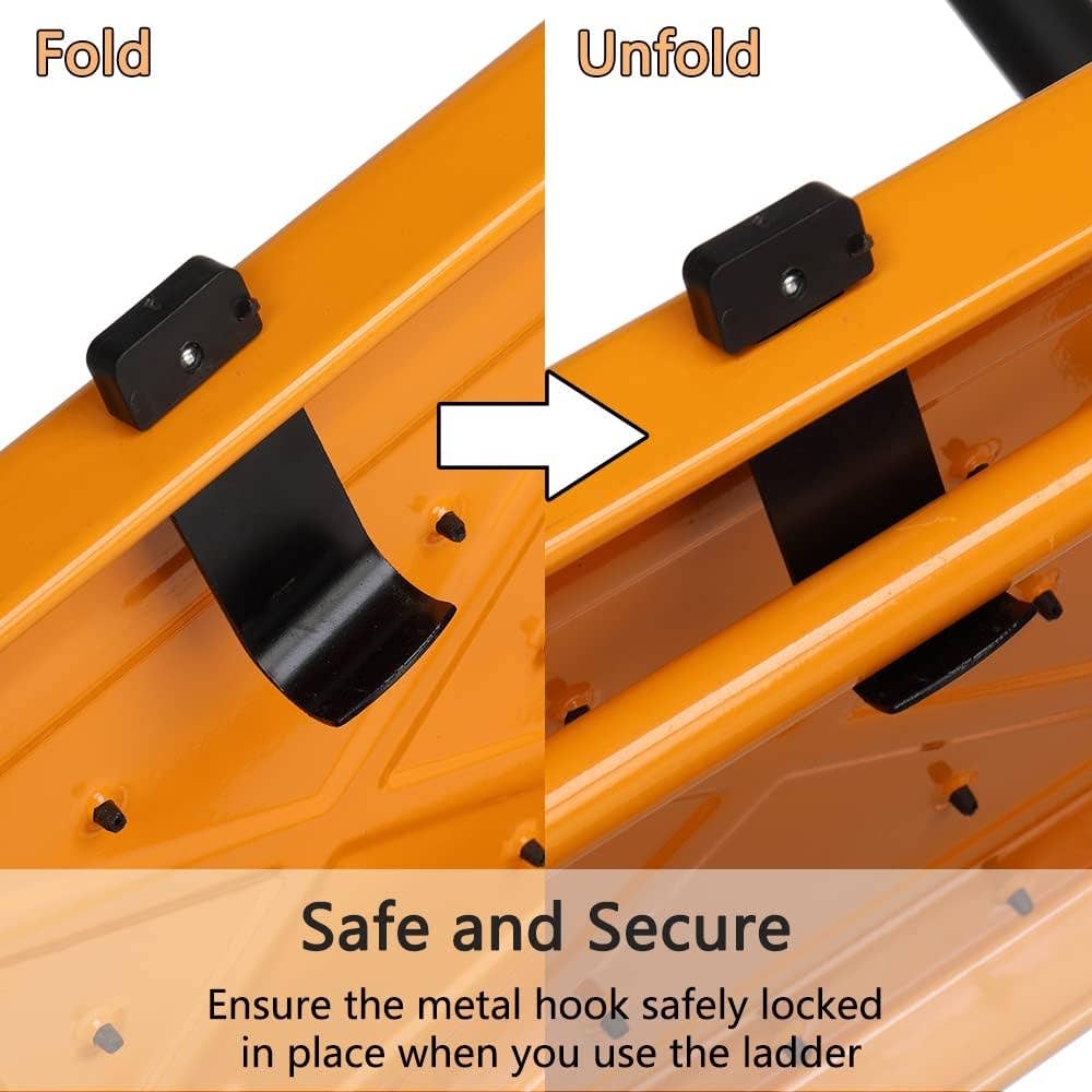 Angel Isabella - Vente Étagère flottante - Échelle en acier de qualité essentielle avec mains courantes longues et étendues2