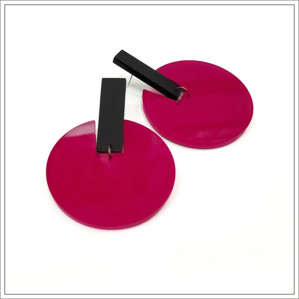 ALEX+SVET - Wholesale Dangle Earrings - ANITA LG "hoop" acrylic earrings LUSH GLOW line0