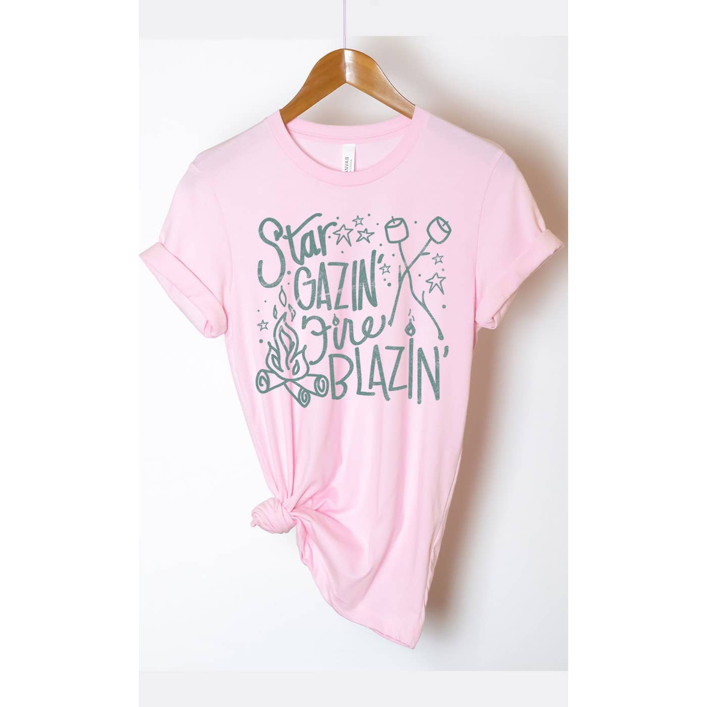 Kissed Apparel - Vente T-shirt à imprimés – femme - T-shirt graphique Star Gazin Fire Blazin4