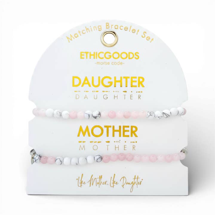 Ensemble assorti en code Morse | MÈRE & FILLE pour la vente par ETHICGOODS