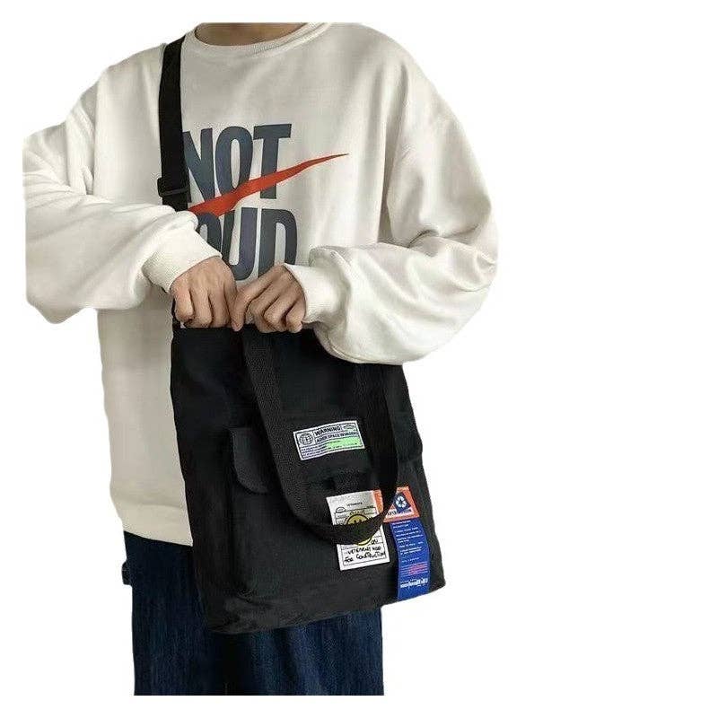 FurDecoration - Vendita all'ingrosso Borsa tote - Donna - Borsa a Tracolla Singola Versatile di Grande Capacità in Tela1