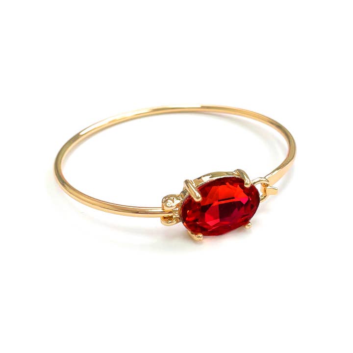 StarryNYC - Wholesale Cuff Bracelet - High Quality Glass Crystal Oval Stone Cuff Metal Bangle21