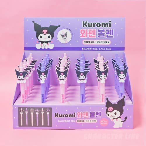 K-Wonderland - Wholesale Pen - Sanrio Characters Face Wapen Ball point pen 0.7mm- 30pcs BOX1