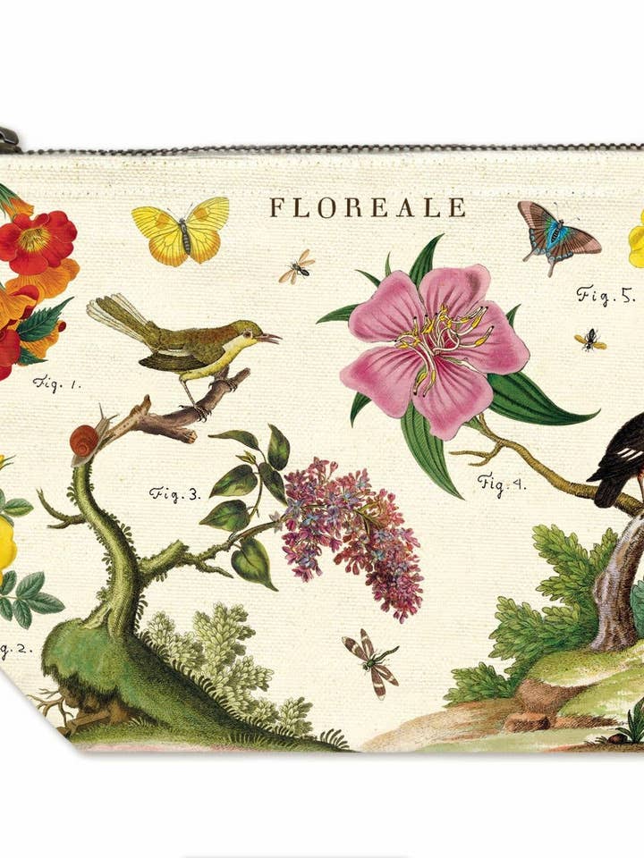 Cavallini Pouch - Floreale for wholesale by Cavallini & Co