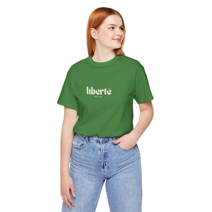 MARA Style - Wholesale T-Shirt (Graphic) - Unisex - Liberté pour moi Unisex Tee, French Preppy3