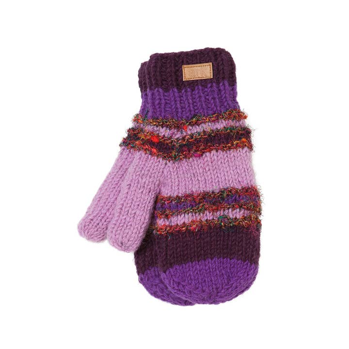 Ark Imports – wholesale Mittens – Unisex – Swool Stripe Mittens