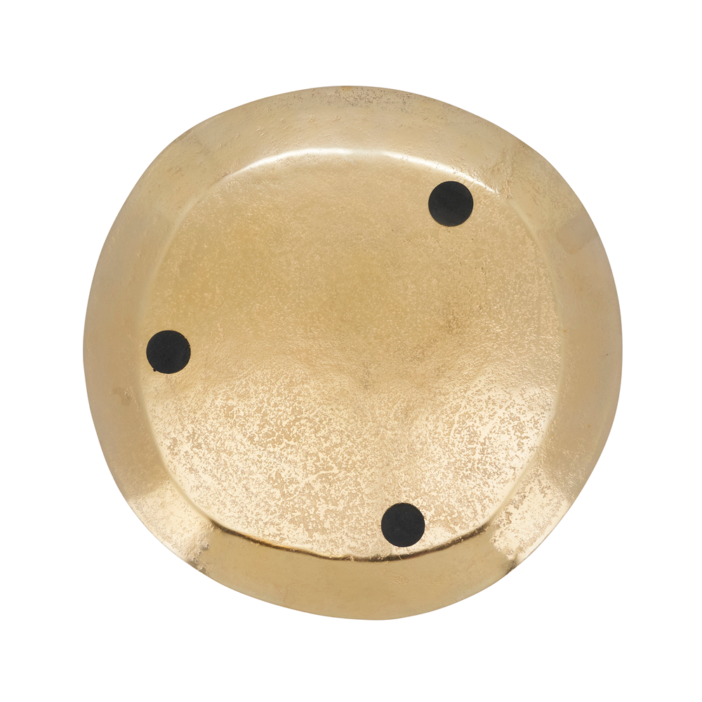 Fennco Styles – wholesale Charger plate – Aluminum Organic Gold 13" Round Charger Plate 2