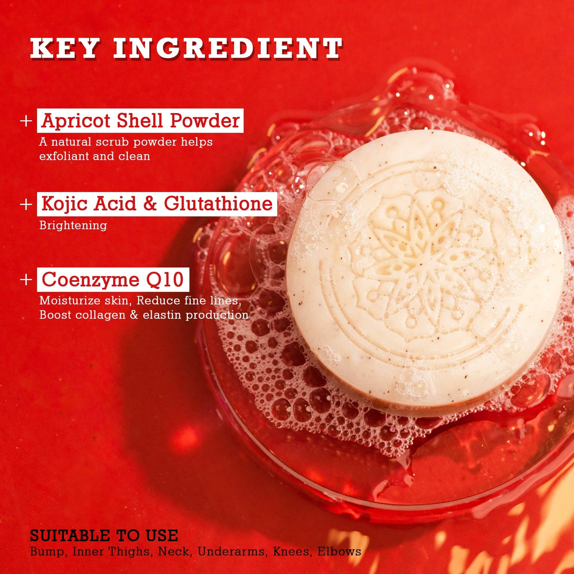 Koji White - Wholesale Bar Soap - Koji White Kojic Acid Bump Eraser Body Scrub Soap (2 Bars)2