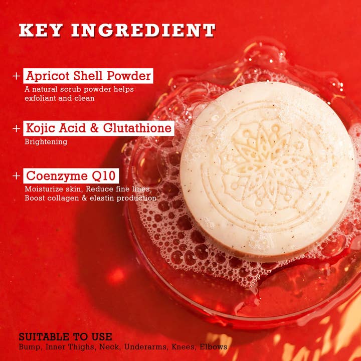 Koji White - Wholesale Bar Soap - Koji White Kojic Acid Bump Eraser Body Scrub Soap (2 Bars)2