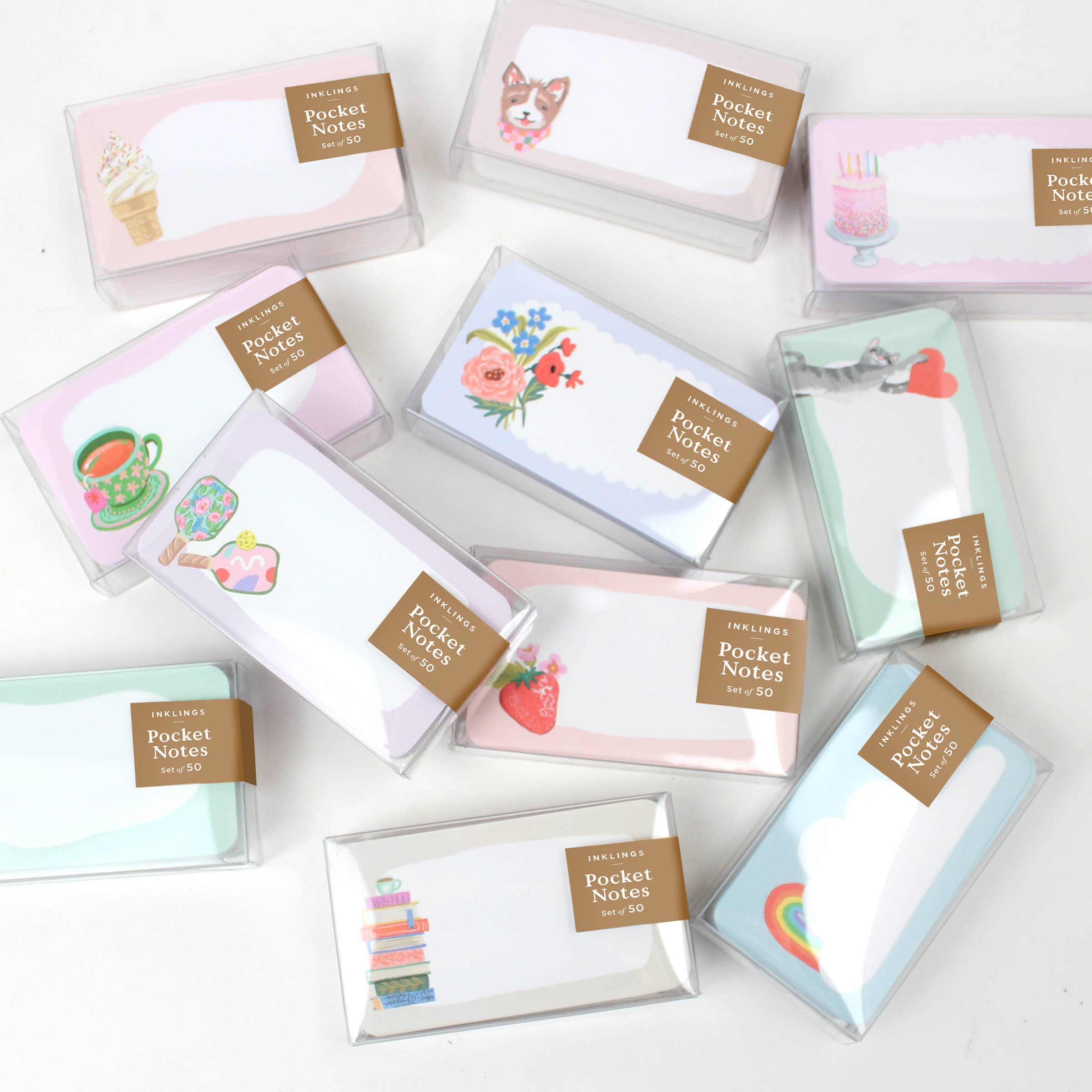 Inklings Paperie - Vente Assortiments de papeterie/cartes - Pocket Notes™ - Pile de Livres4