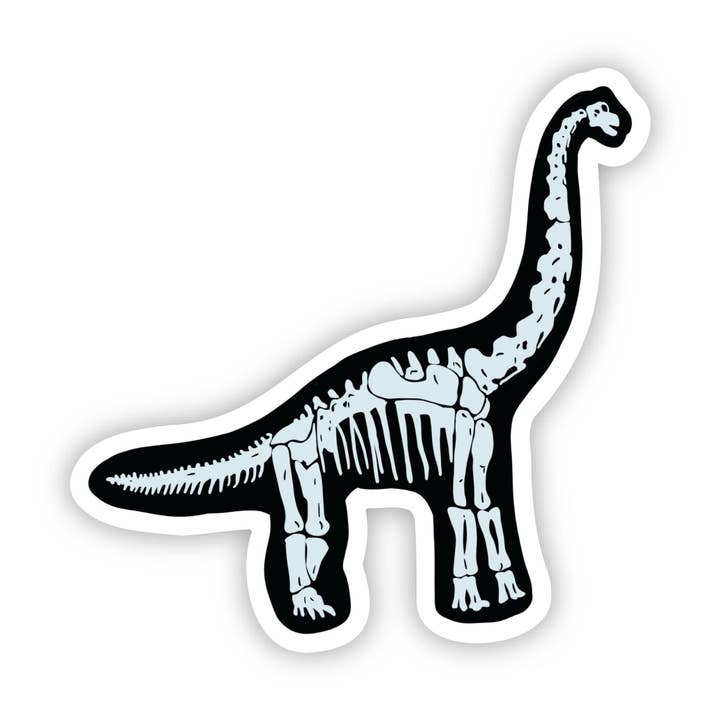 Big Moods - Wholesale Sticker - Brontosaurus Fossil Sticker1