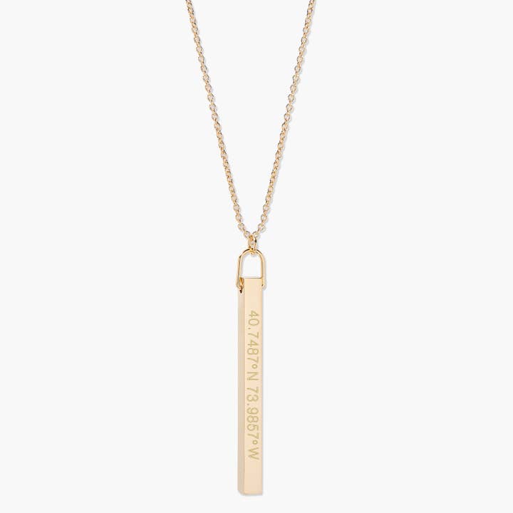 Coordinate Vertical Bar Necklace for wholesale by Brook & York