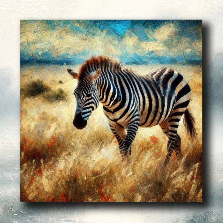 Zebra Fridge Magnet 55x55mm Souvenirs Gadgets Art Dekor for wholesale by frostedgrey