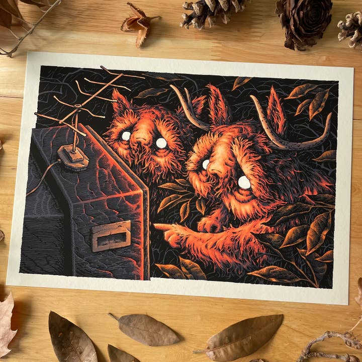 Appointment Television | A4 print for wholesale by Simon J. Curd