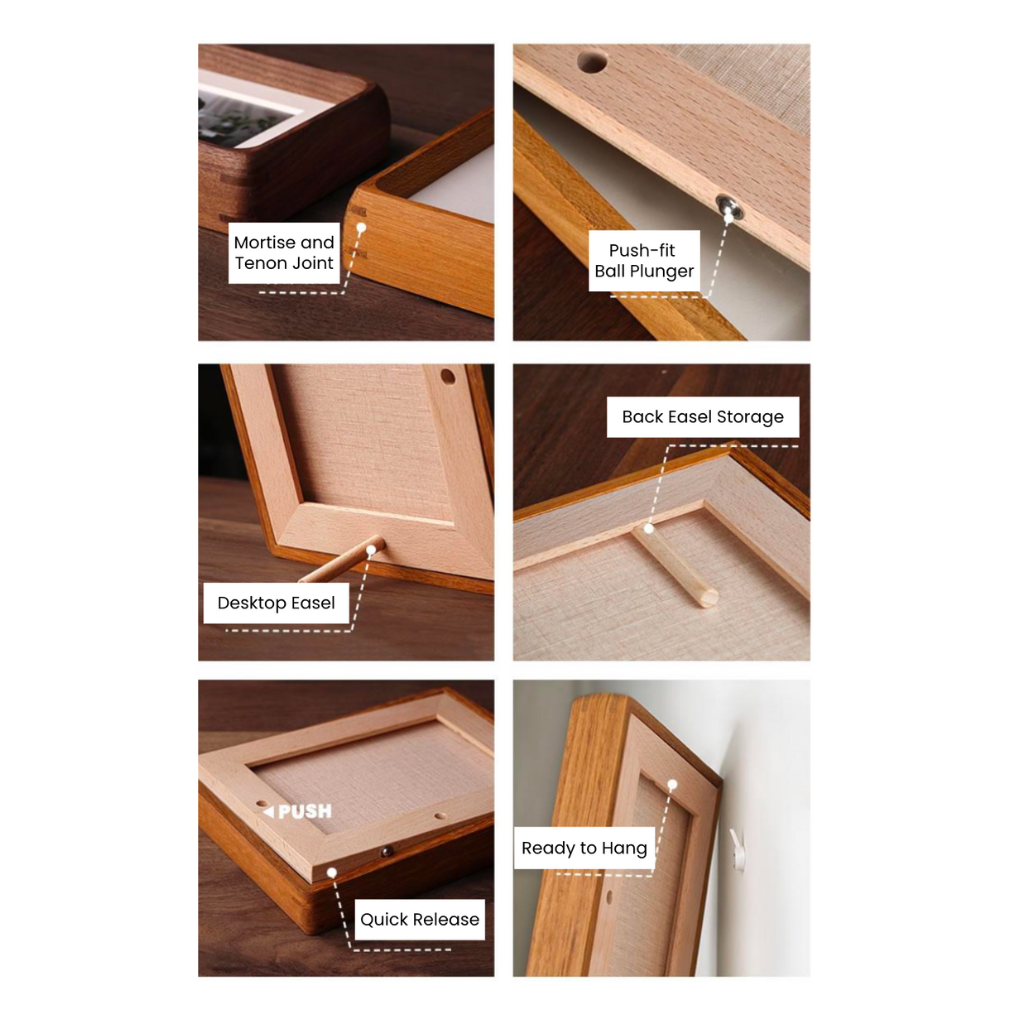 Longmo Art – wholesale Bildram – ORBIS-Bilderram, 4 storlekar Rundade hörn Massivt trä14