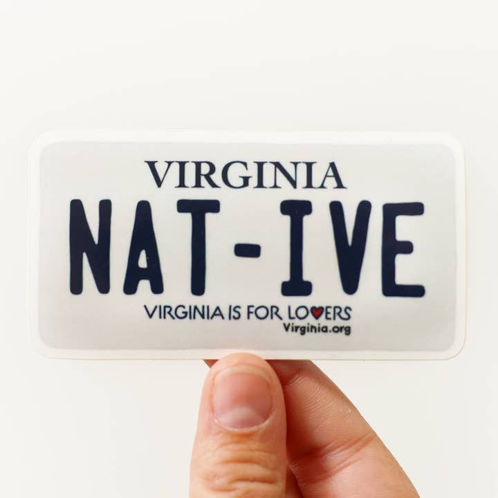 Autocollant de plaque d'immatriculation Virginia pour la vente par Union Made