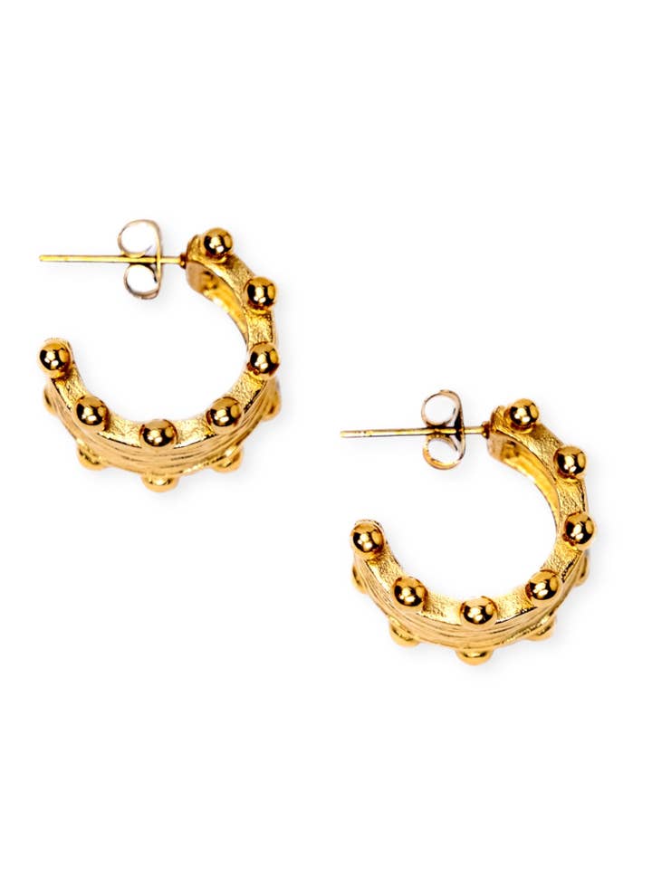 My Sister's Cottage | Waterproof | Textured Ball Hoops for wholesale by My Sister's Cottage