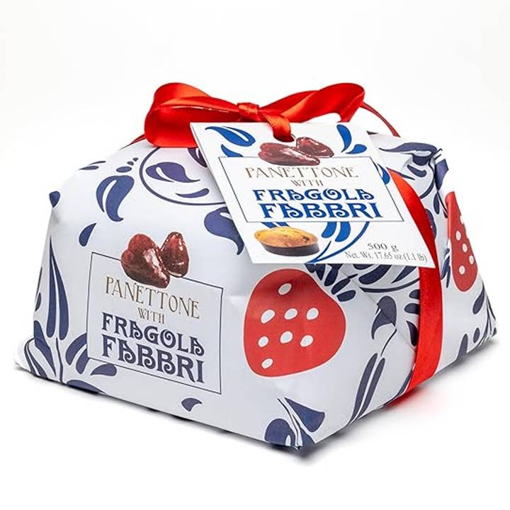 Wild Strawberry MUZZI TOMMASO PANETTONE, 500g for wholesale by Gourmet Food Solutions, Inc.