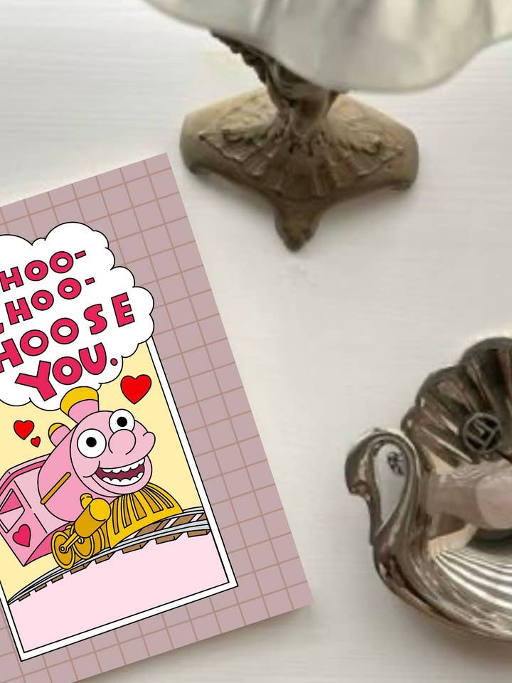 I Choo-Choo-Choose You Love Greeting Card for wholesale by Sundae Cards