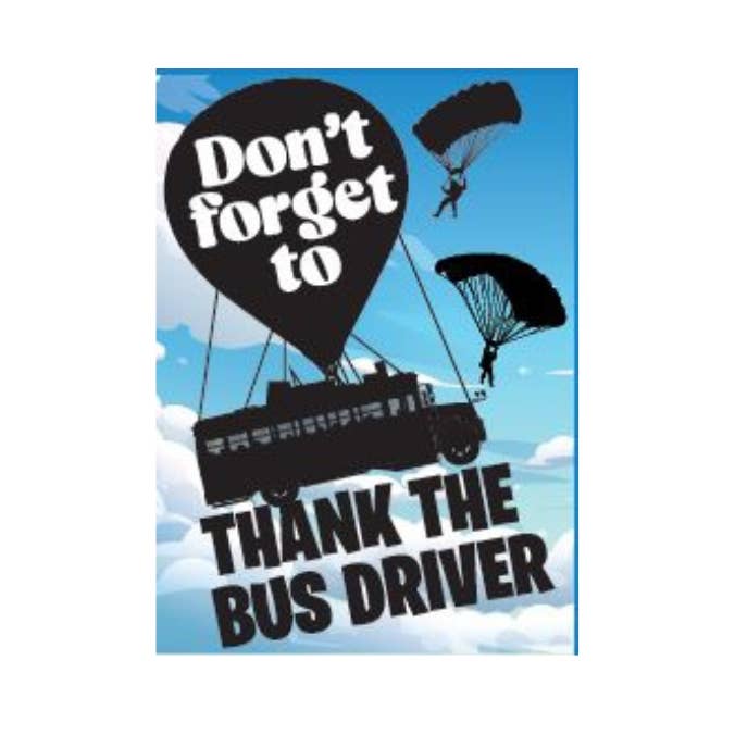 Don't Forget To Thank the Bus Driver Jumbo Magnet for wholesale by Kalan