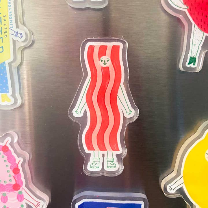 Aimant Amusant pour Réfrigérateur, Aimant Alimentaire Amusant pour la vente par Lindsey Day Studio