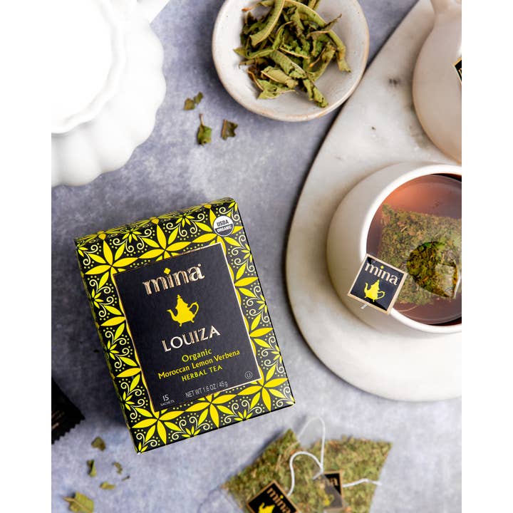Mina - Wholesale Health/Detox Tea - 15 ct Louiza Organic Moroccan Lemon Verbena Herbal Tea