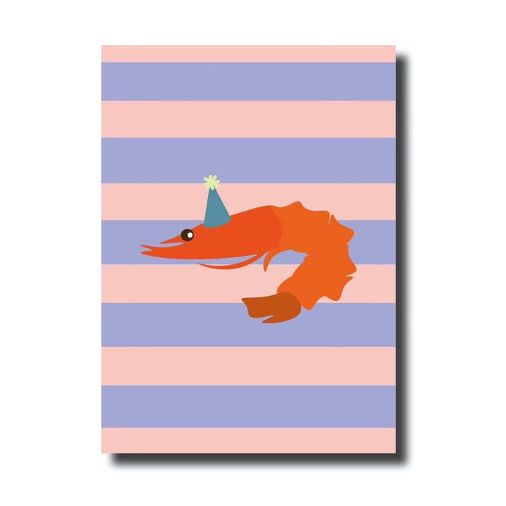 Ansichtkaart · Shrimp party voor wholesale door De Lange Tafel