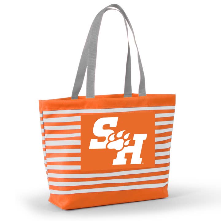 Nieuw! Sam Houston State Tatum Tote Golvend Gestreepte Tas van Desden voor wholesale door Desden