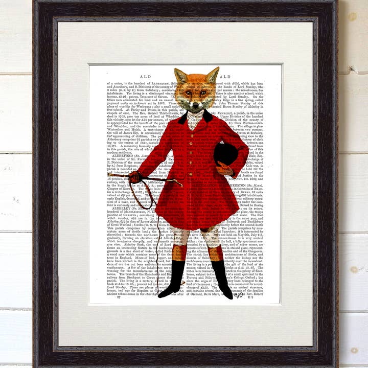 FabFunky Ltd - Wholesale Art Print - Fox Hunter 2 Full Book Print / Art Print / Wall Art4