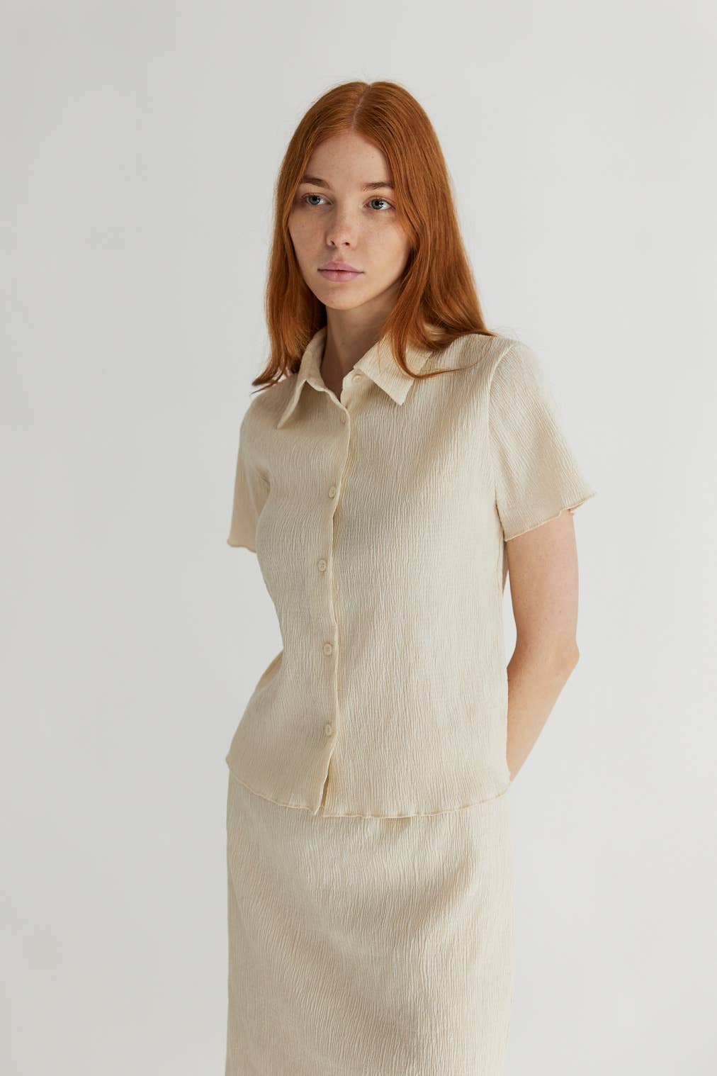 All Row - Vente Chemise à col boutonné – femme - Le haut Linnea19