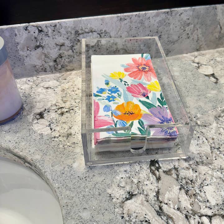 CJ Gift Goddess – wholesale Napkin holder – Clear Acrylic Guest Towel Napkin Holder2