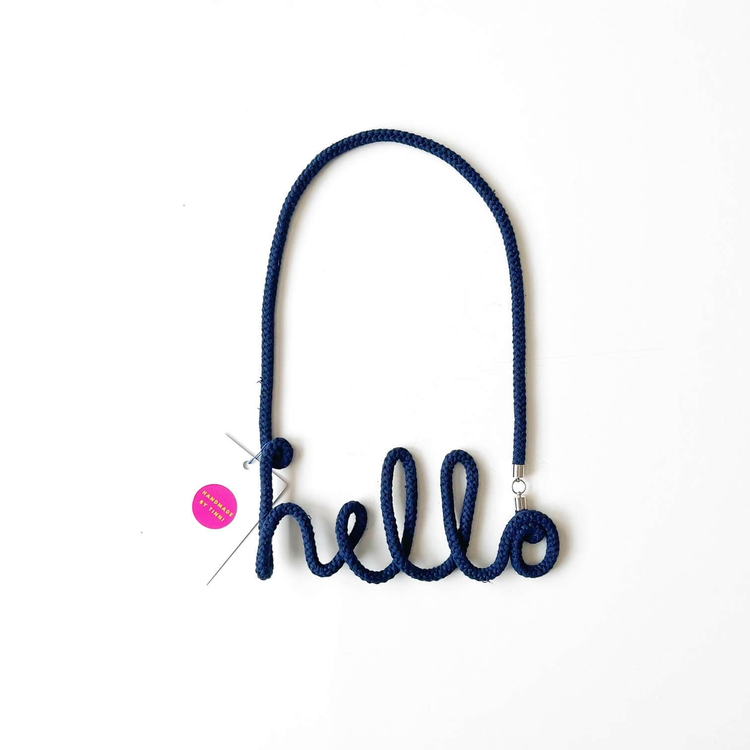 Handmade by Tinni - Wholesale Geweven ketting - The Hello Word Necklace - Handgemaakt door Tinni9