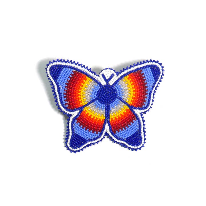 Perlede sommerfuglhårklip Perlebarrette, Tribal Barrette for engroshandel hos KANGURAH